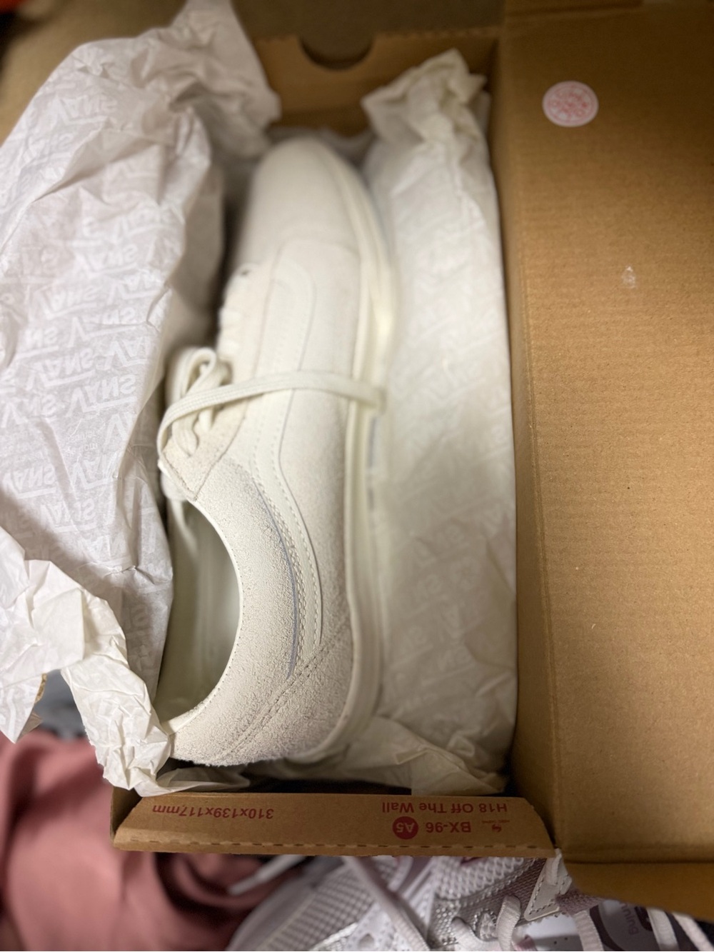 Vans White Low-Top Suede Sneakers